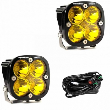 Squadron Sport Amber LED Spot Light - Pair | Baja Designs 557811